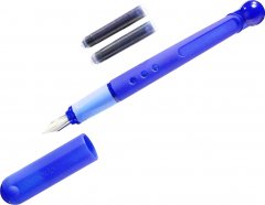Ручка перьевая для левши Herlitz Tornado L Blue Синяя Синий корпус (8621377B)